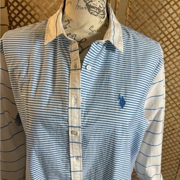 U.S. Polo  Button Down Shirt Tunic - Picture 6 of 10